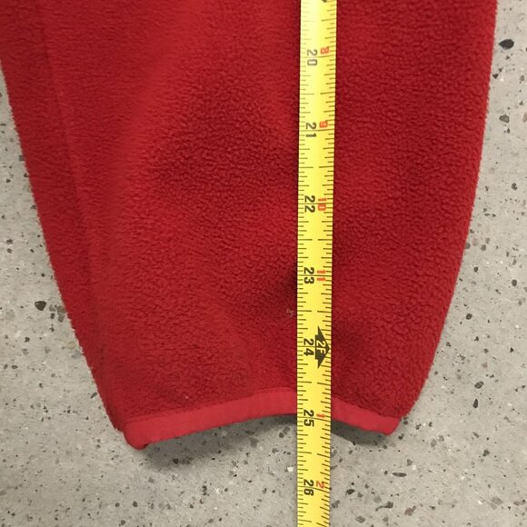 LANDS END Mens XL Red Fleece Jacket Full Zip Up - Picture 8 of 9